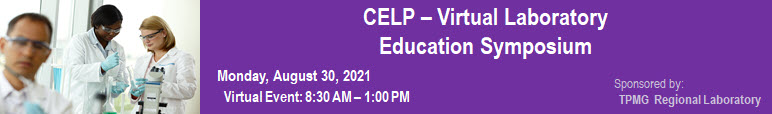 Banner for CELP Virtual Laboratory Education Symposium